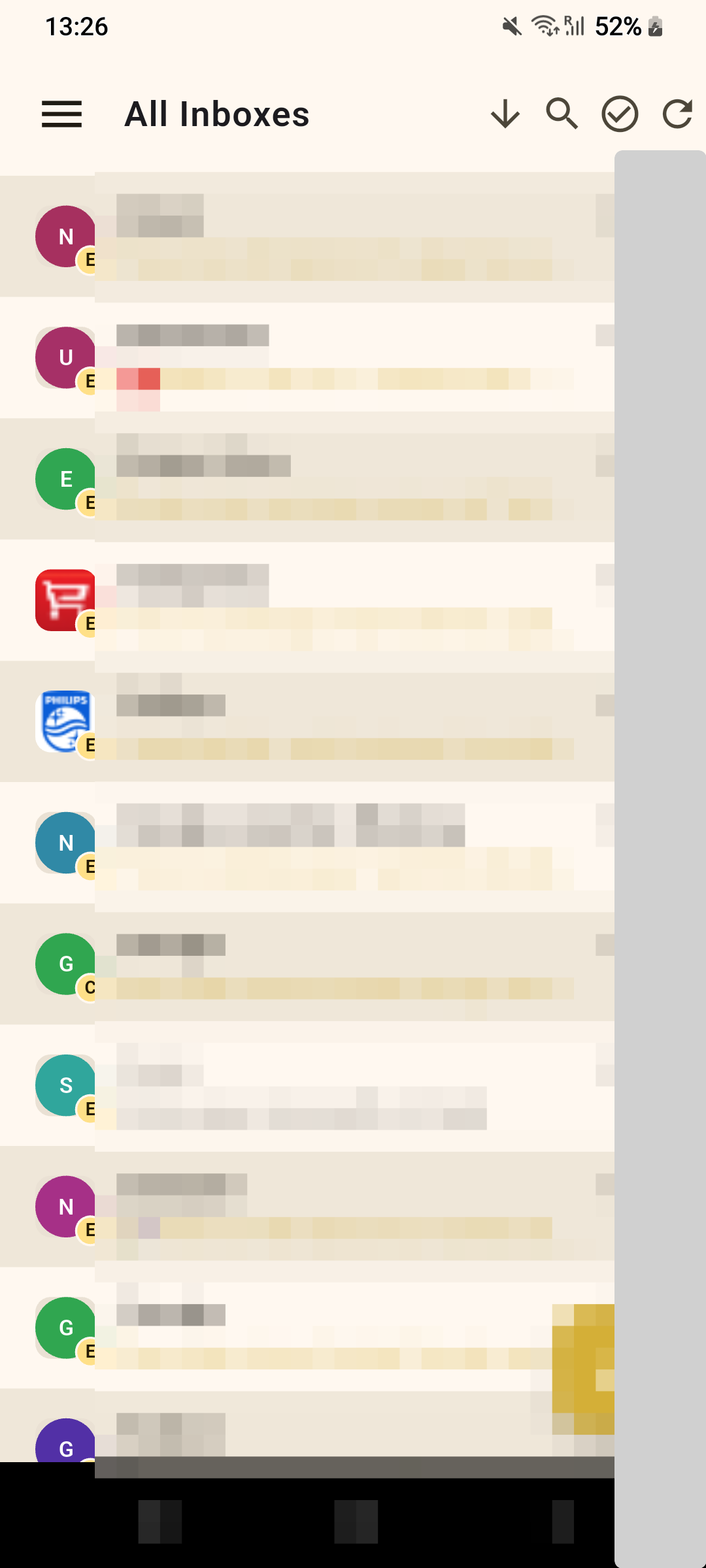 Korax unified inbox on mobile